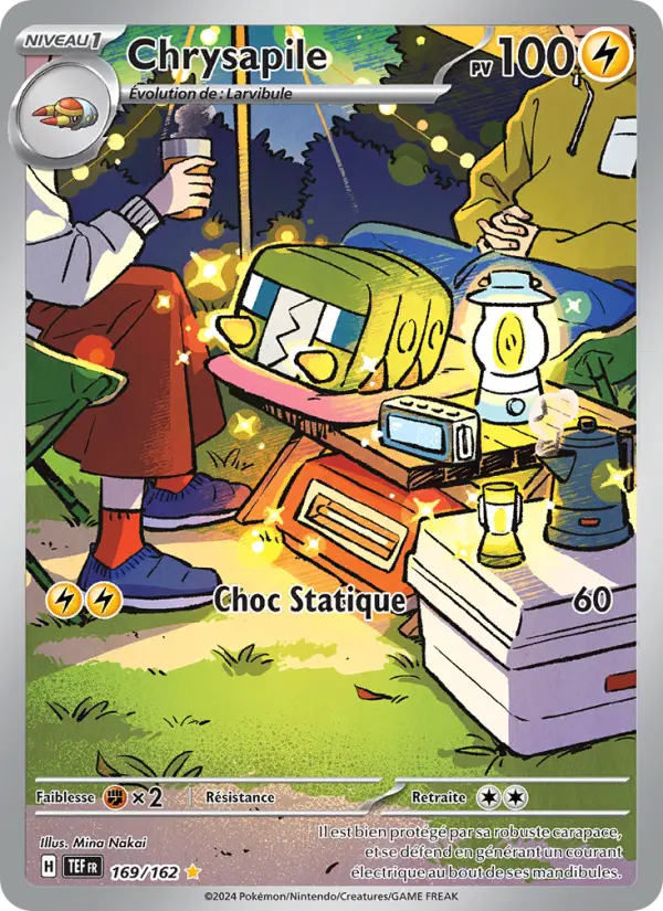 Chrysapile — Carte Pokémon 169 Forces Temporelles