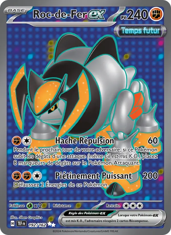 Roc-de-Fer-ex — Carte Pokémon 192 Forces Temporelles