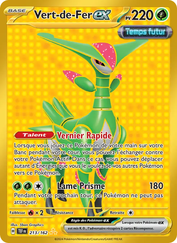 Vert-de-Fer-ex — Carte Pokémon 213 Forces Temporelles