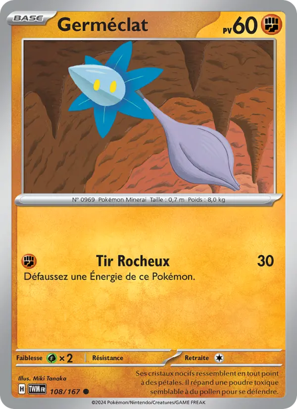 Germéclat — Carte Pokémon 108 Mascarade Crépusculaire