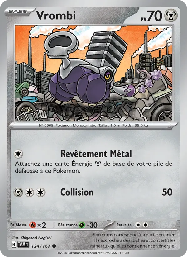 Vrombi — Carte Pokémon 124 Mascarade Crépusculaire