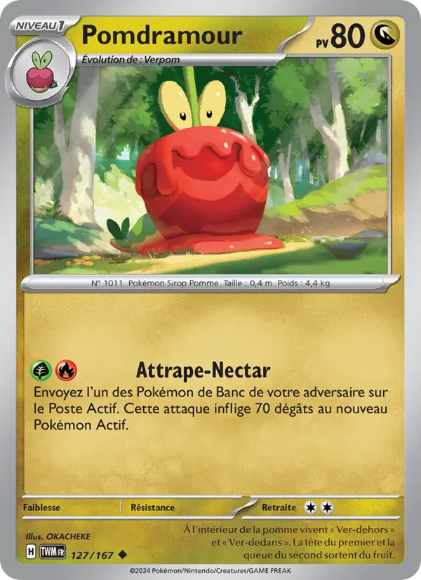 Pomdramour — Carte Pokémon 127 Mascarade Crépusculaire