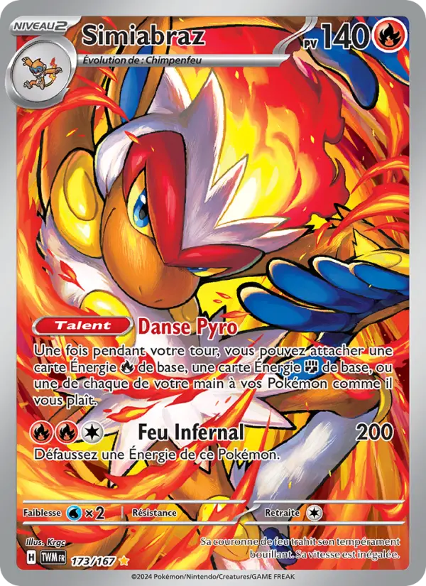 Simiabraz — Carte Pokémon 173 Mascarade Crépusculaire