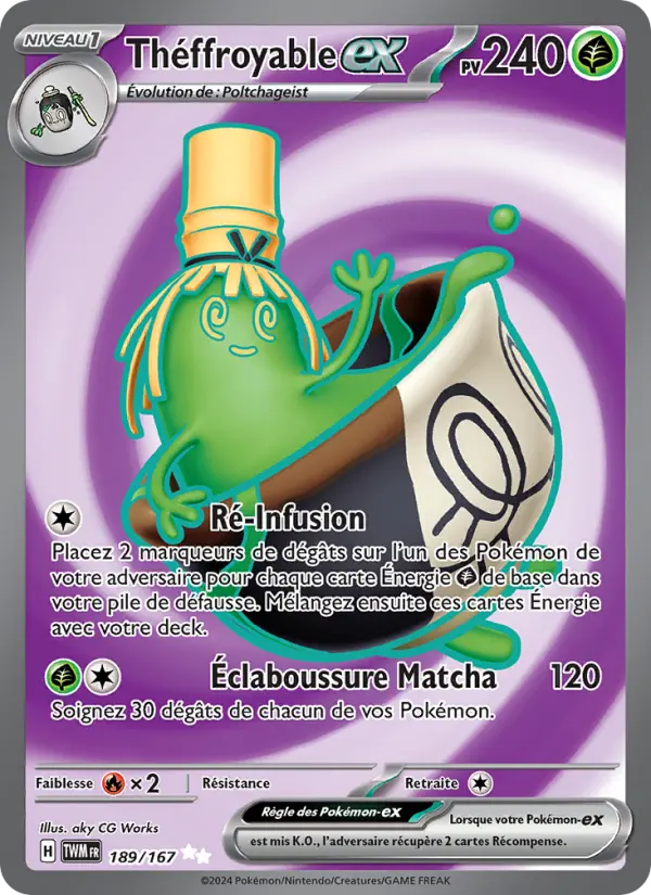 Théffroyable-ex — Carte Pokémon 189 Mascarade Crépusculaire