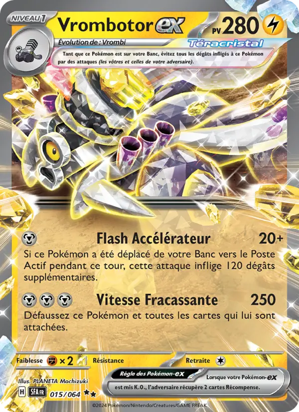 Vrombotor-ex — Carte Pokémon 015 Fable Nébuleuse