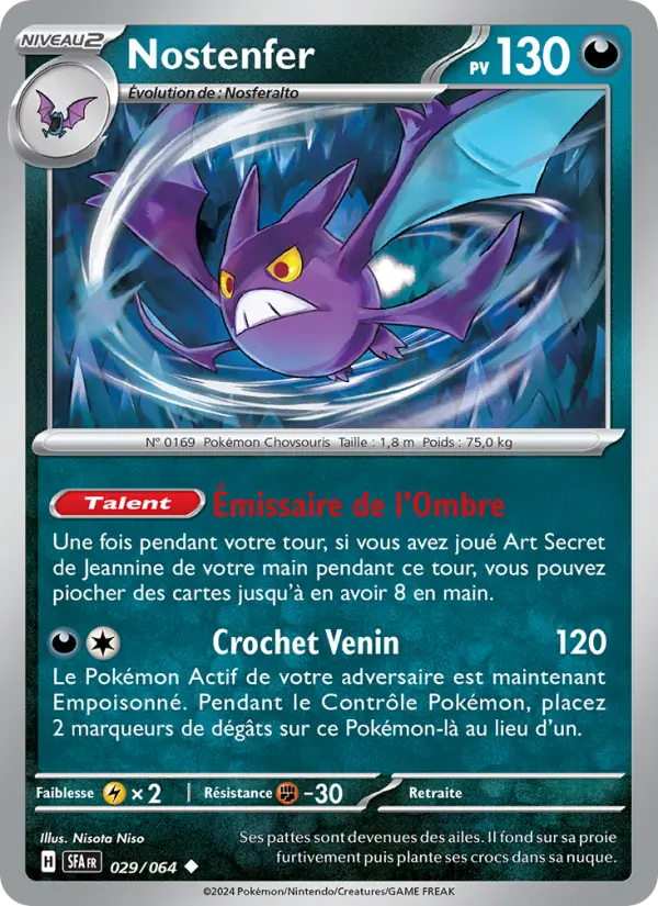 Nostenfer — Carte Pokémon 029 Fable Nébuleuse