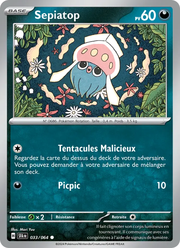 Sepiatop — Carte Pokémon 033 Fable Nébuleuse