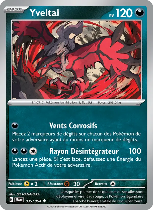 Yveltal — Carte Pokémon 035 Fable Nébuleuse