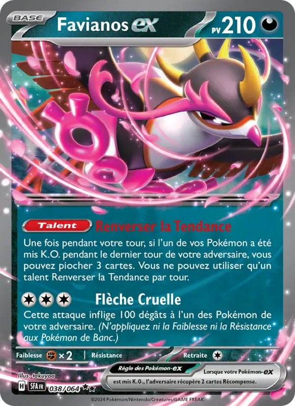 Favianos-ex — Carte Pokémon 038 Fable Nébuleuse