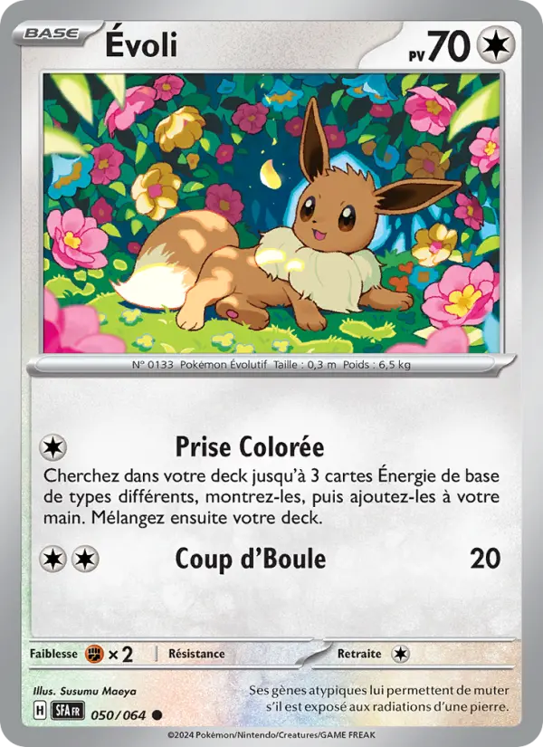 Évoli — Carte Pokémon 050 Fable Nébuleuse