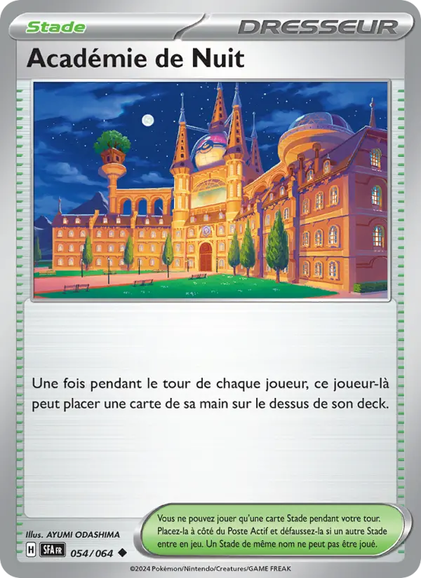 Académie de Nuit — Carte Pokémon 054 Fable Nébuleuse