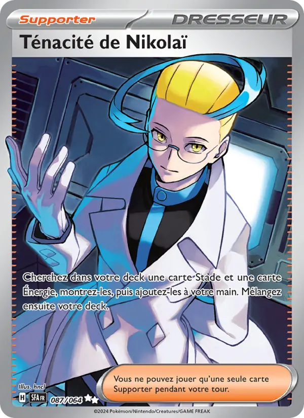 Ténacité de Nikolaï — Carte Pokémon 087 Fable Nébuleuse