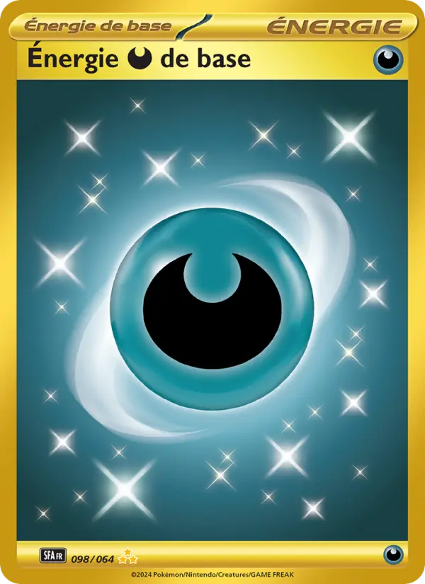 Énergie Darkness de base — Carte Pokémon 098 Fable Nébuleuse