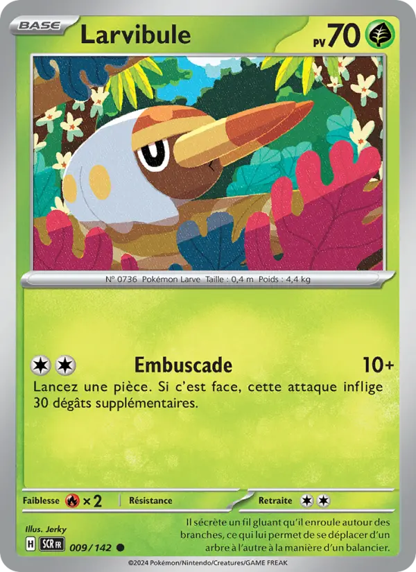 Larvibule — Carte Pokémon 009 Couronne Stellaire