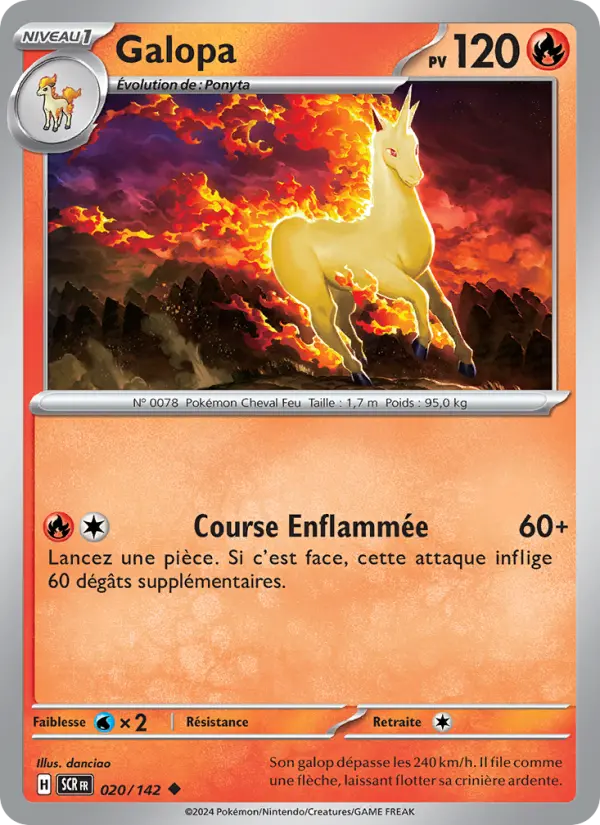 Galopa — Carte Pokémon 020 Couronne Stellaire