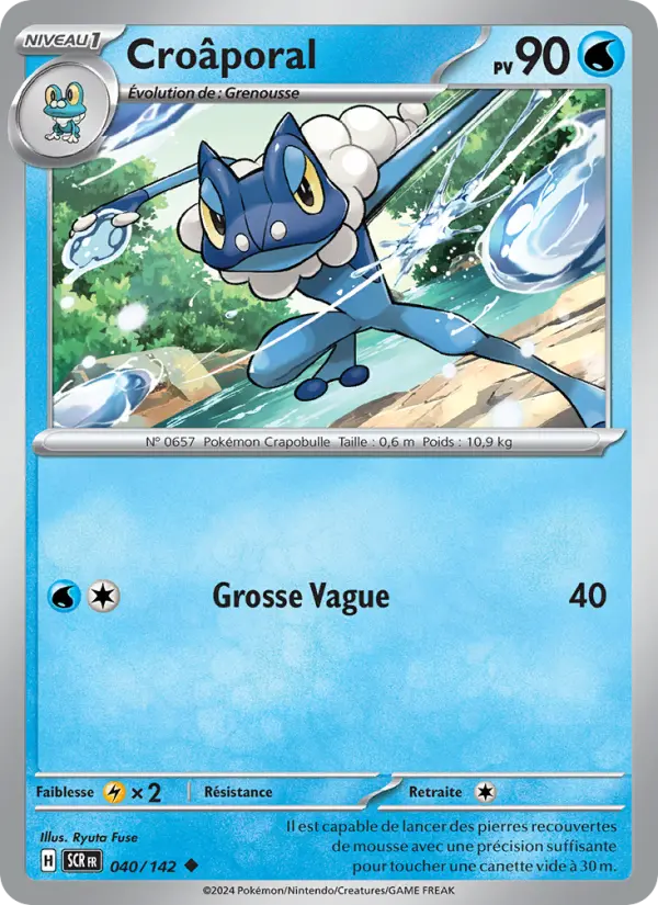 Croâporal — Carte Pokémon 040 Couronne Stellaire