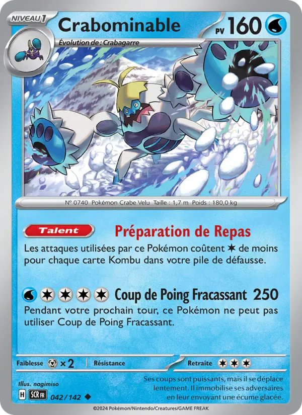 Crabominable — Carte Pokémon 042 Couronne Stellaire