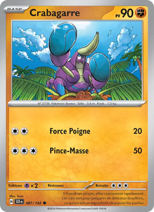 Crabagarre — Carte Pokémon 087 Couronne Stellaire
