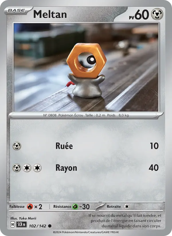 Meltan — Carte Pokémon 102 Couronne Stellaire