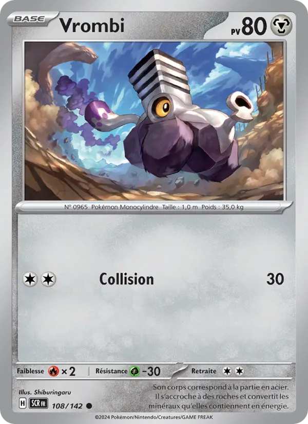 Vrombi — Carte Pokémon 108 Couronne Stellaire