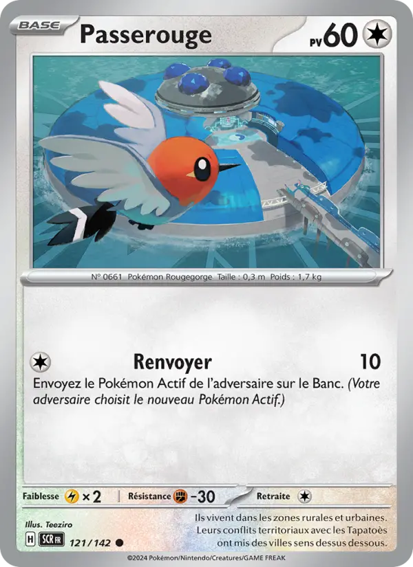 Passerouge — Carte Pokémon 121 Couronne Stellaire