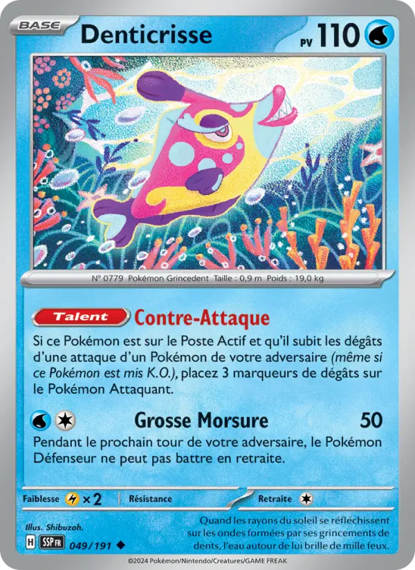 Denticrisse — Carte Pokémon 049 Étincelles Déferlantes