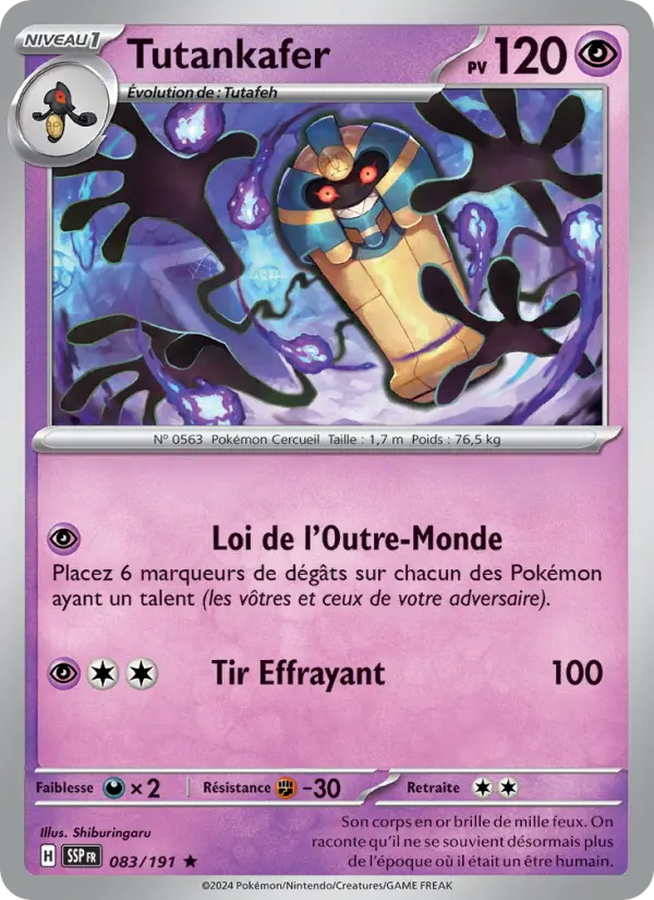 Tutankafer — Carte Pokémon 083 Étincelles Déferlantes
