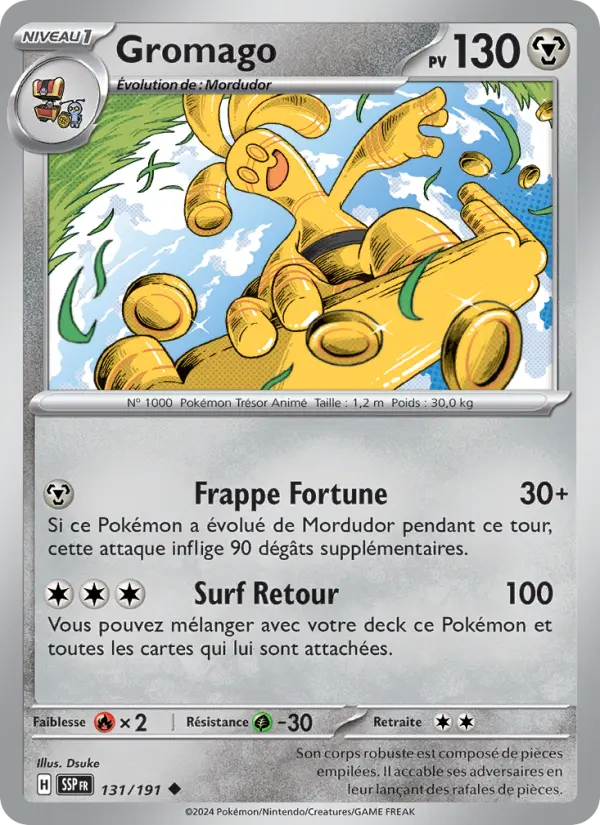 Gromago — Carte Pokémon 131 Étincelles Déferlantes