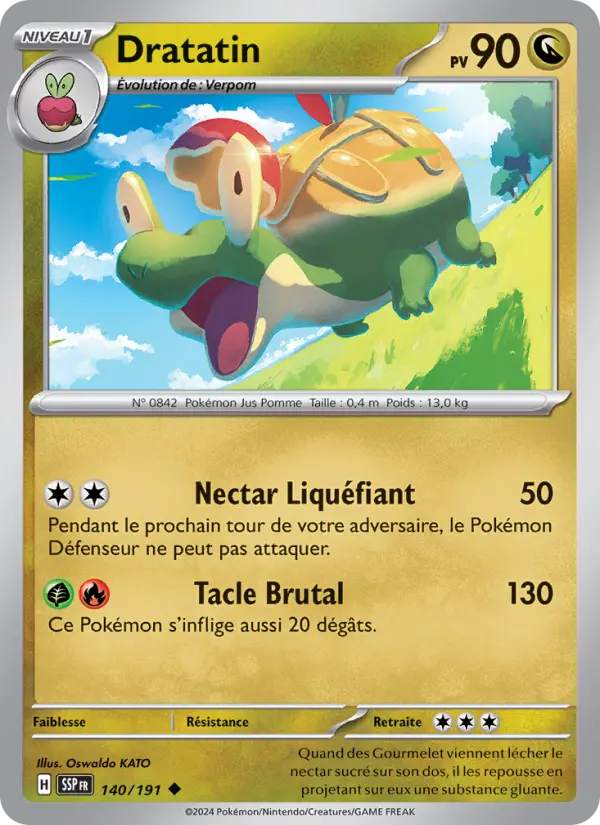 Dratatin — Carte Pokémon 140 Étincelles Déferlantes