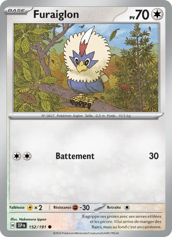 Furaiglon — Carte Pokémon 152 Étincelles Déferlantes