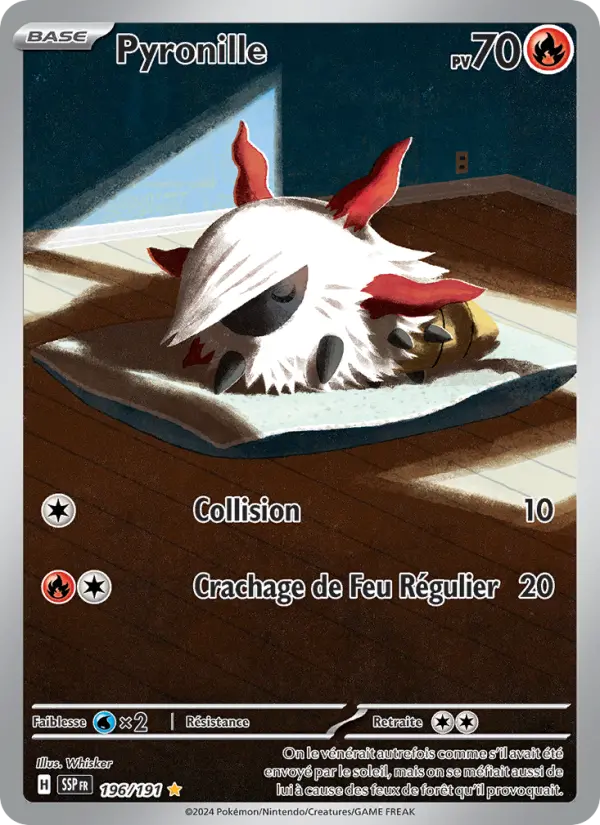 Pyronille — Carte Pokémon 196 Étincelles Déferlantes