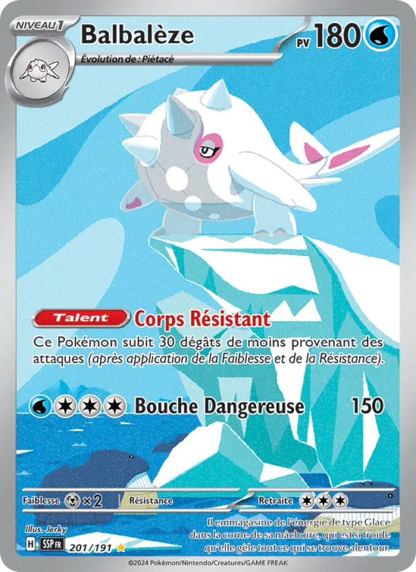 Balbalèze — Carte Pokémon 201 Étincelles Déferlantes