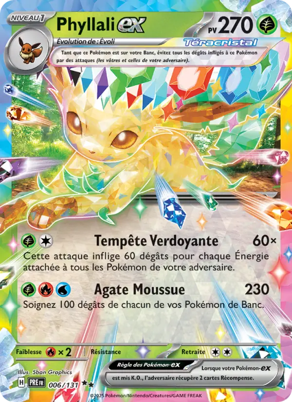 Phyllali-ex — Carte Pokémon 006 Évolutions Prismatiques