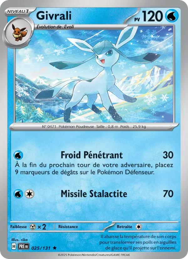 Givrali — Carte Pokémon 025 Évolutions Prismatiques
