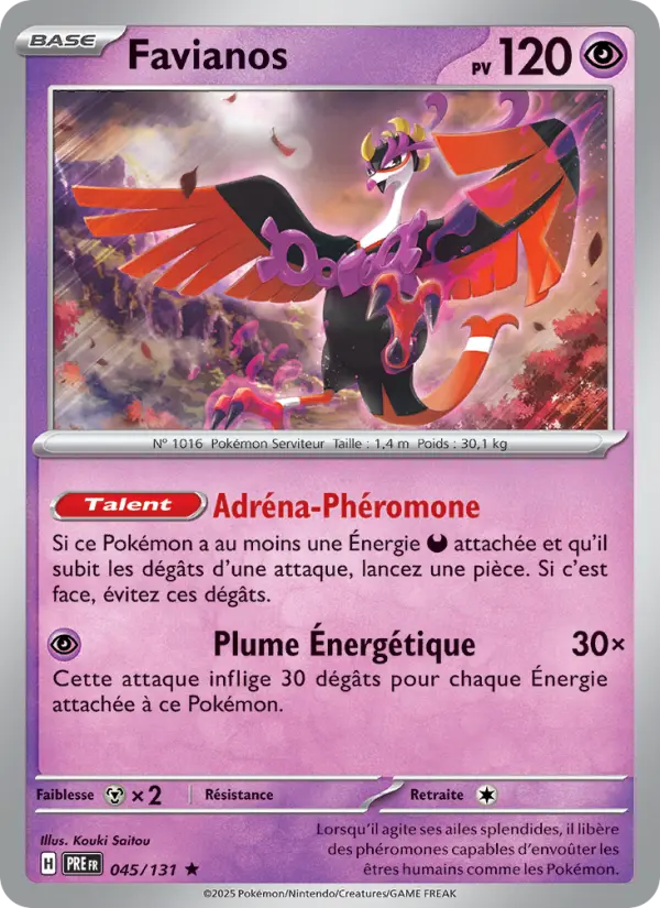 Favianos — Carte Pokémon 045 Évolutions Prismatiques