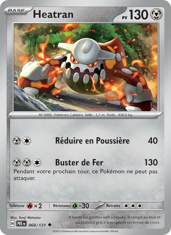 Heatran — Carte Pokémon 068 Évolutions Prismatiques