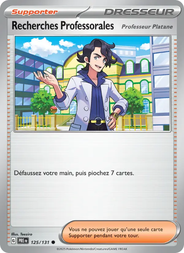 Recherches Professorales — Carte Pokémon 125 Évolutions Prismatiques