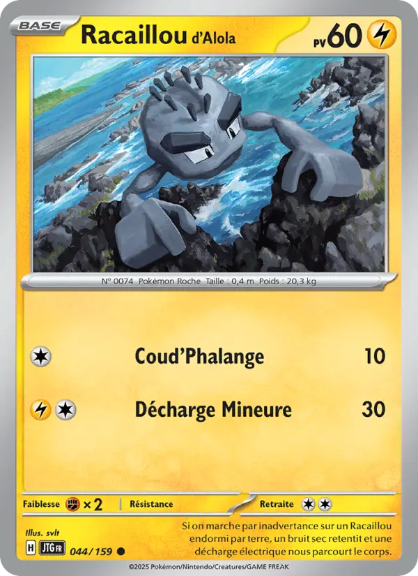 Racaillou d'Alola — Carte Pokémon 044 Aventures Ensemble
