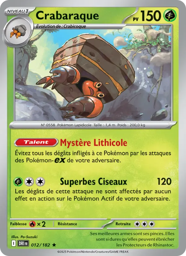 Crabaraque — Carte Pokémon 012 Rivalités Destinées
