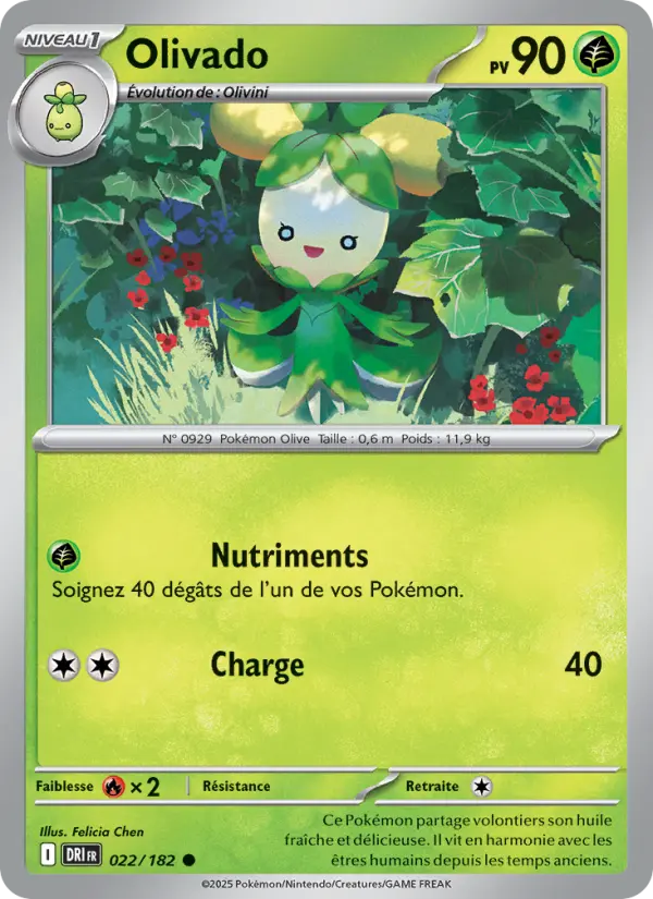 Olivado — Carte Pokémon 022 Rivalités Destinées