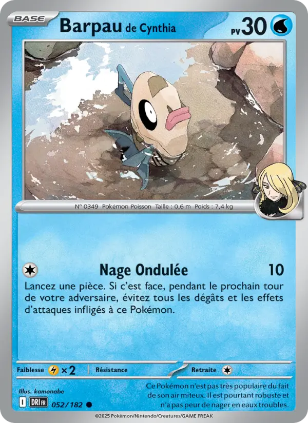 Barpau de Cynthia — Carte Pokémon 052 Rivalités Destinées