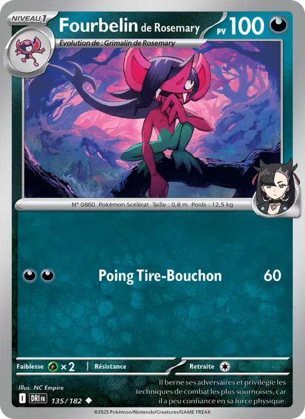 Fourbelin de Rosemary — Carte Pokémon 135 Rivalités Destinées