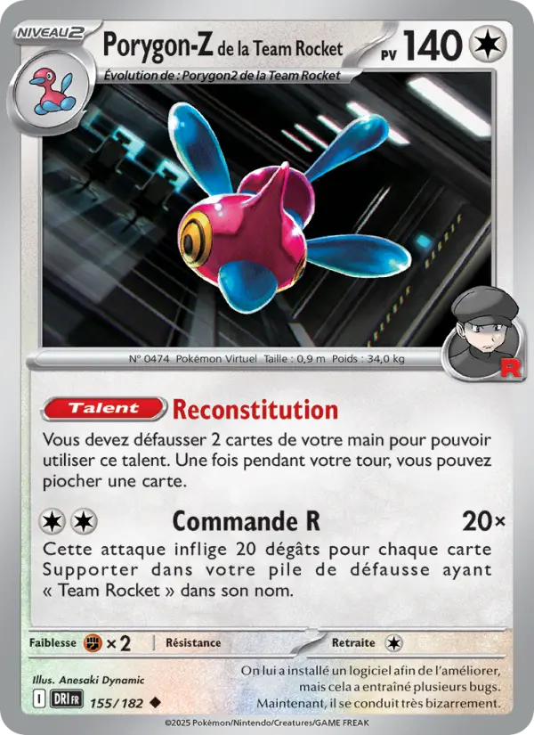 155/182 - Porygon-Z de la Team Rocket
