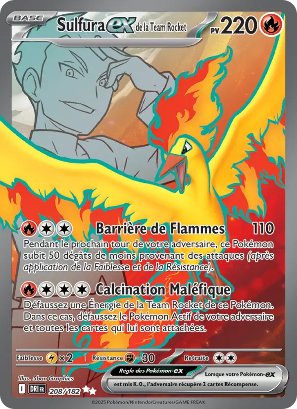 208/182 - Sulfura EX de la Team Rocket