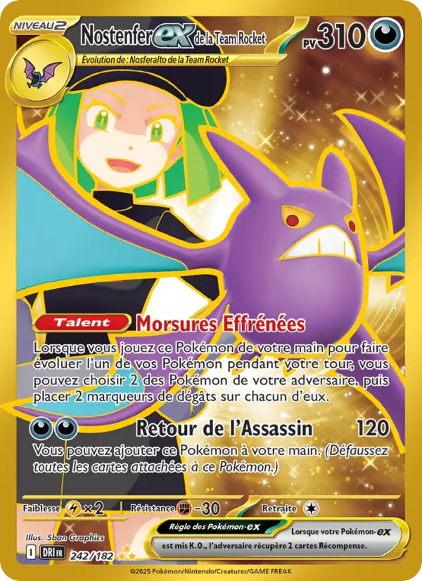 242/182 - Nostenfer EX de la Team Rocket