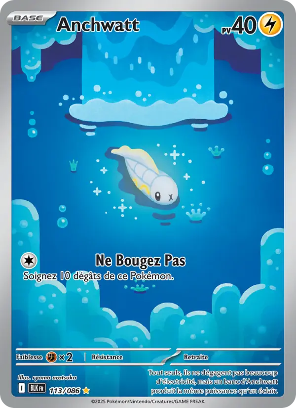 Anchwatt — Carte Pokémon 113 Foudre Noire