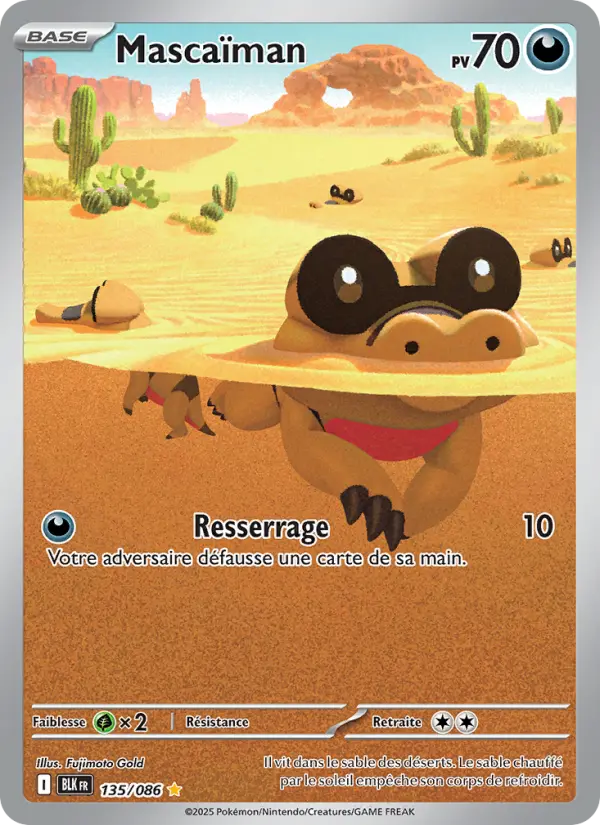 Mascaïman — Carte Pokémon 135 Foudre Noire