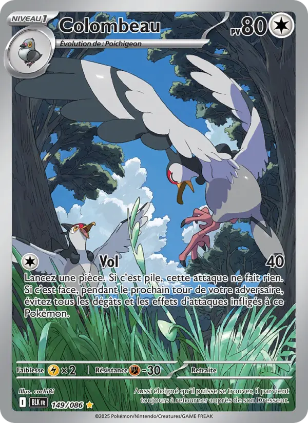 Colombeau — Carte Pokémon 149 Foudre Noire