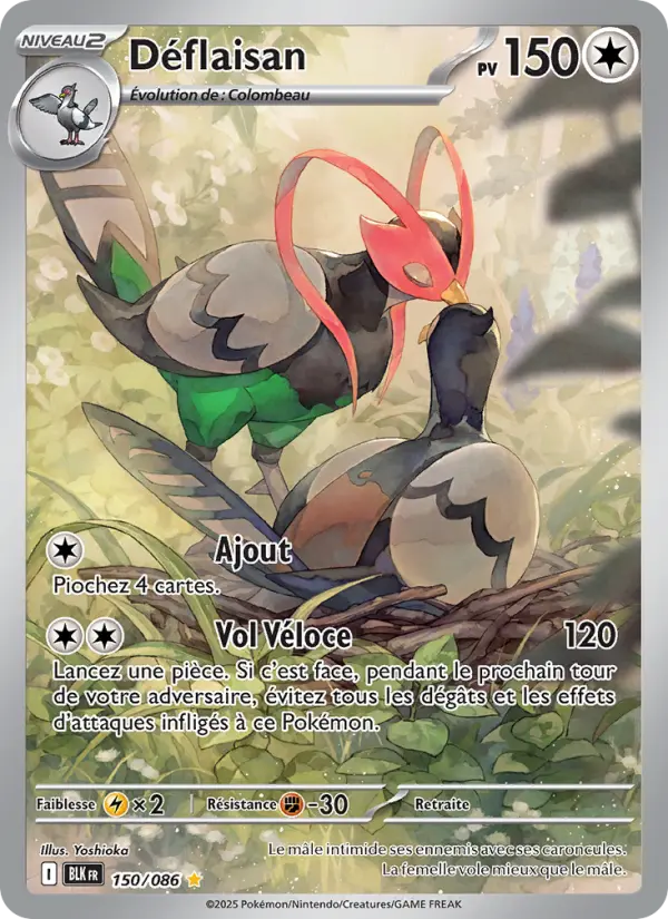 Déflaisan — Carte Pokémon 150 Foudre Noire