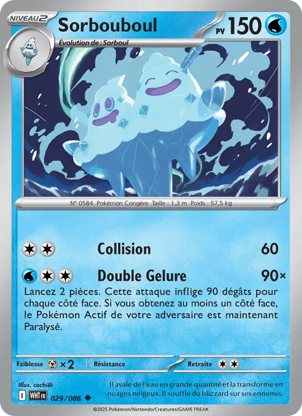 Sorbouboul — Carte Pokémon 029 Flamme Blanche